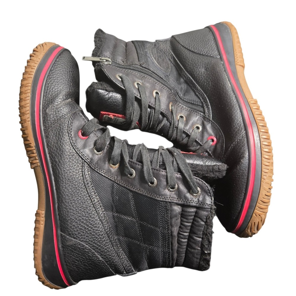 Pajar Canada Black Leather Waterproof Boots Tex Membrane Seam Sealed Sz 10-10.5